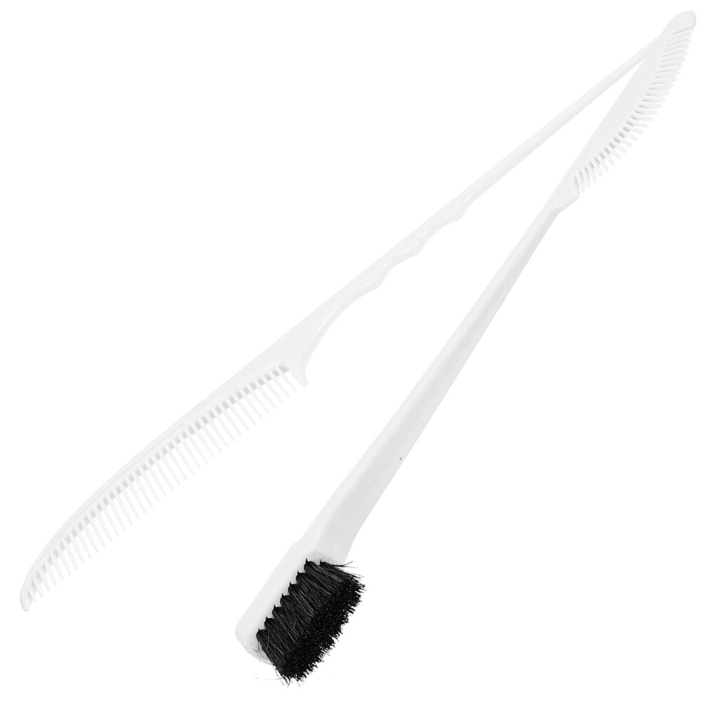 Vaguelly 6Sets Sturdy Abs Tail Comb And Edges Brush White Hairdressing Tool Set