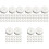 500Pièces Pads Boucles D'oreilles Mousse Blanche Protection 5