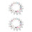 60Ensembles Supports Porte-Clés Mdf Sublimation Multi-Usages Colorés 6