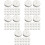 500Pièces Pads Boucles D'oreilles Mousse Blanche Protection 9