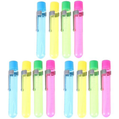 12Pcs Plastic Bubble Bars Kid Bubble Makers Colorful Pen Shape 1