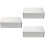 3Pcs Small Metal Cookie Tins Silver Tin Boxes with Durable Lids 8