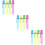 12Pcs Plastic Bubble Bars Kid Bubble Makers Colorful Pen Shape 9