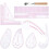 1Ensemble Règle De Couture Plastique Colorée Guide Tissu Multi-Formes 7