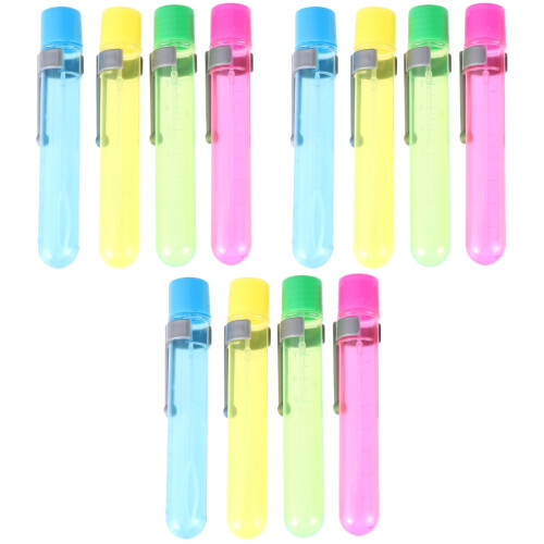 12Pcs Plastic Bubble Bars Kid Bubble Makers Colorful Pen Shape 2