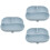 3Pièces Plats Silicone Antidérapants Compartiments Pour Patients 9