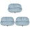 3Pièces Plats Silicone Antidérapants Compartiments Pour Patients 5