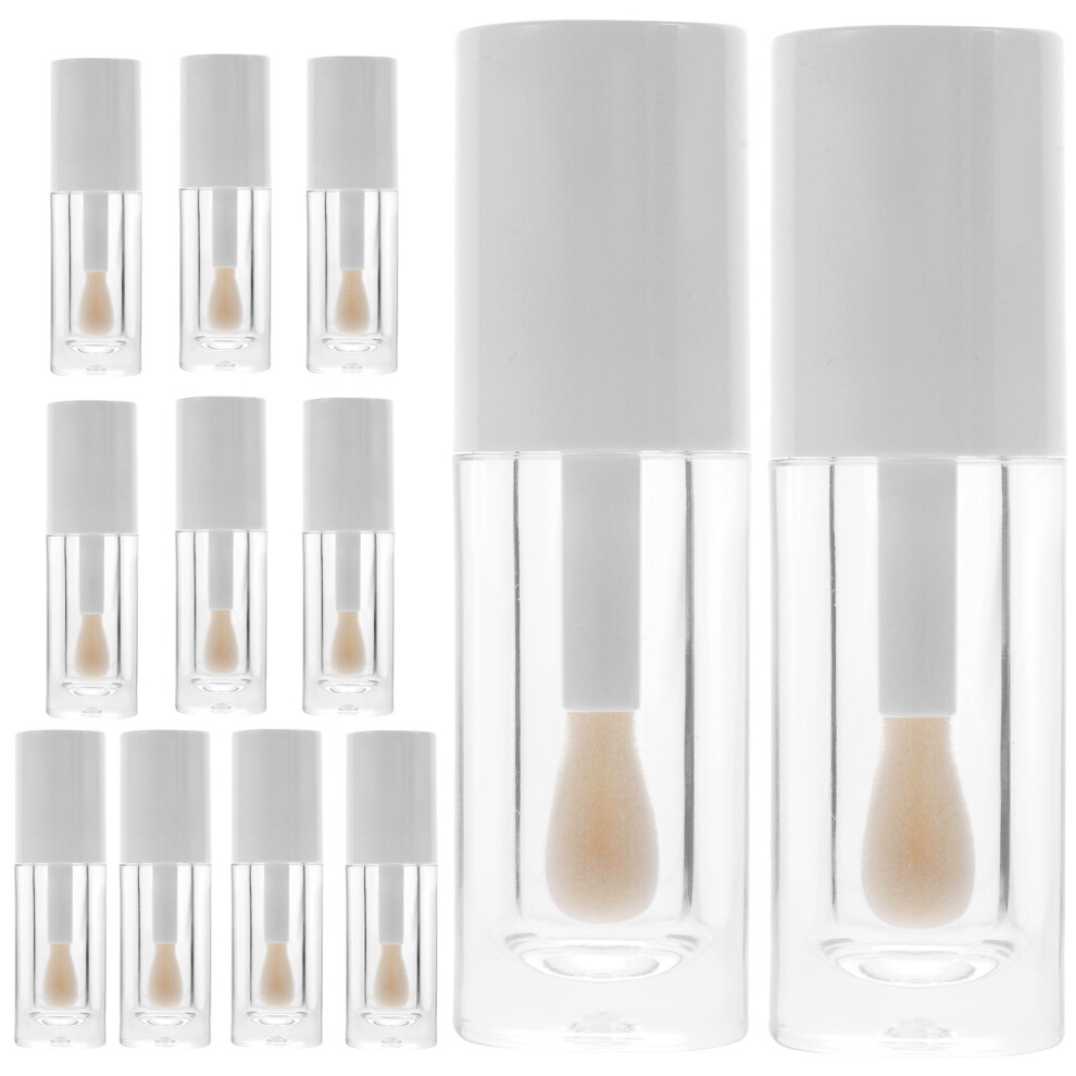 Solustre Clear 60Pcs Refillable Lip Gloss Tubes Plastic Storage With Applicator