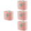 4Pcs Compact Baby Formula Container Pink Leak-Proof for Home Travel 8