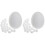 40Pcs Plastic Simulation Pigeon Eggs White Lightweight Egg Props 3