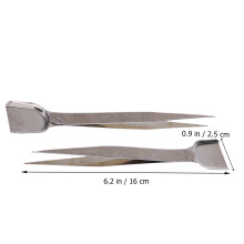 10Pcs Durable Jewelry Scoop Tweezer Silver Tool for Crafting