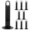 24Pcs Lightweight Black Soccer Cone Bottom Holders for Training Fields 11