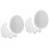 40Pcs Plastic Simulation Pigeon Eggs White Lightweight Egg Props 5
