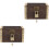 2Sets Compact Wood Storage Box Decorative Pirate Chest for Halloween 5