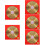 5Sets Golden Traditional Chinese Compass Portable Small Copper Compass 10