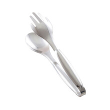 3Pcs Stainless Steel Serving Tongs Heat Resistant Food Tongs Silver