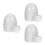 3Pcs Self-Dispensing Pet Feeder White for Rabbits Hamsters Small Cats 4