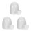 3Pcs Self-Dispensing Pet Feeder White for Rabbits Hamsters Small Cats 2