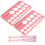 4Sets Compact Pink Measurement Card for Breast Flange Use 9