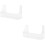 2Pcs Transparent Suction Fridge Rack Beverage Storage Shelf 9