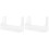 2Pcs Transparent Suction Fridge Rack Beverage Storage Shelf 5