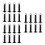 24Pcs Lightweight Black Soccer Cone Bottom Holders for Training Fields 7
