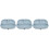 3Pièces Plats Silicone Antidérapants Compartiments Pour Patients 7