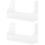 2Pcs Transparent Suction Fridge Rack Beverage Storage Shelf 8
