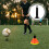 24Pcs Lightweight Black Soccer Cone Bottom Holders for Training Fields 10