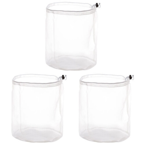 3Pcs Transparent Clothes Mesh Drawstring Bag Airflow Laundry Organizer 2