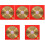 5Sets Golden Traditional Chinese Compass Portable Small Copper Compass 3