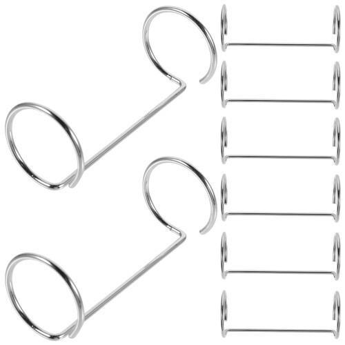 20Pcs Silver Metal Double Ring Binder Clips for Sign and Menu Display 2