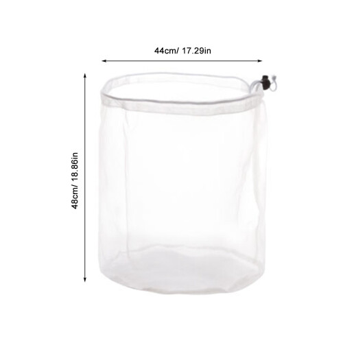 3Pcs Transparent Clothes Mesh Drawstring Bag Airflow Laundry Organizer 1