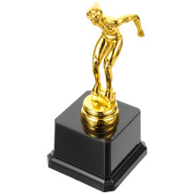 2Pcs Golden Plastic Diving Trophy Cup Durable Sports Award for Teens
