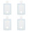 4Pcs Small Card Display Sleeve Lightweight Plastic Card Stand Home Use 7