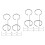 20Pcs Silver Metal Double Ring Binder Clips for Sign and Menu Display 6