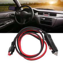 Cigar Lighter Plug Adapter with LED Indicator for Cars 12V Power Supply Cable