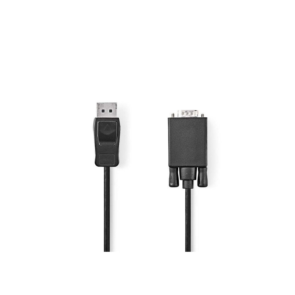 Vga Cable | Displayport Male | Vga Male | Nickel Plated | Maximum Resolution: 1080P | 2.00 M | Round | Pvc | | Label Black 5412810420926