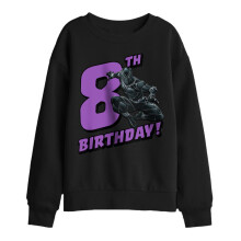(9-11 Years, Black) Black Panther Childrens/Kids 8th Birthday Sweatshirt