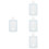 4Pcs Small Card Display Sleeve Lightweight Plastic Card Stand Home Use 8