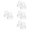 8Pcs Clear Makeup Stamper for Eyeshadow Blusher Compact Pressing Tool 8