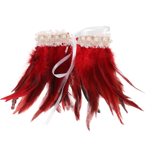 5Pcs Plume Neck Collar Party Accessories for Costume Use 2