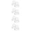 8Pcs Clear Makeup Stamper for Eyeshadow Blusher Compact Pressing Tool 10