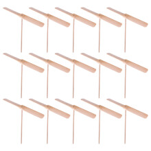 45Pcs Beige Wooden Flying Dragonfly Hand Rub Toy Outdoor Play