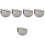 5Pcs Stainless Steel Burger Press Manual Patty Maker for Baking Silver 6