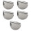5Pcs Stainless Steel Burger Press Manual Patty Maker for Baking Silver 9