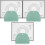 3Sets Flexible Silicone Baking Mats with PP Dough Kit 3