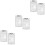 6Pcs Multifunction PVC Handball Coaching Boards with Marker Surface 7