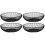4Pcs Wire Fruit Storage Basket Black Iron Vegetable Holder 4