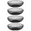 4Pcs Wire Fruit Storage Basket Black Iron Vegetable Holder 6